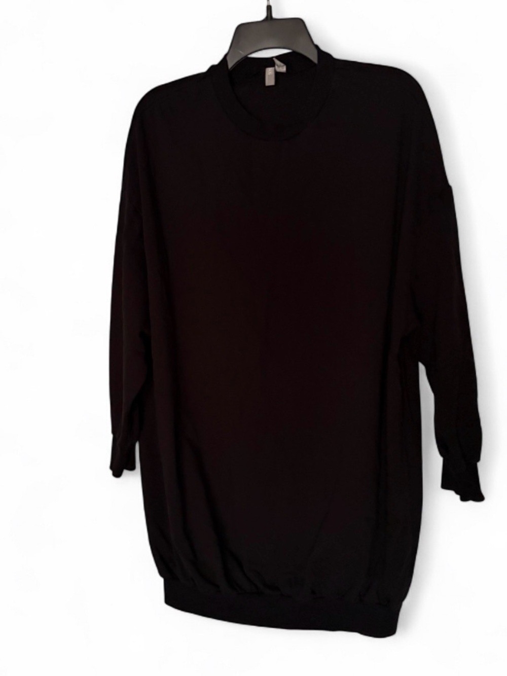 ASOS Black Oversized Crewneck Sweater Dress